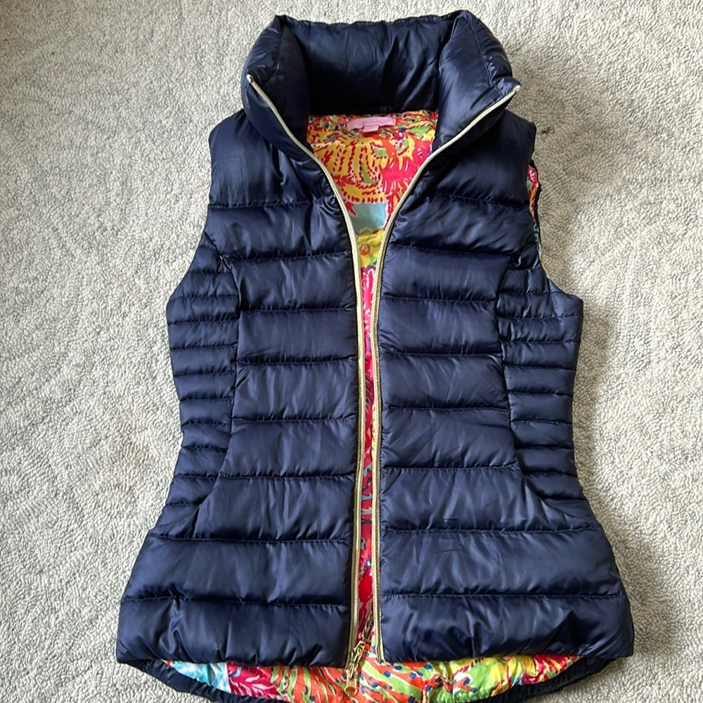 Lilly Pulitzer Allie down Packable vest Extra Small